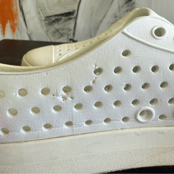 Native Shoes Women's Classic White Slip-On Sneakers - Picture 9 of 9